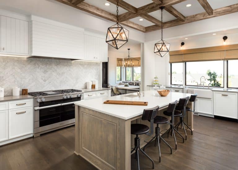 Luxury Home with pendant light fixtures